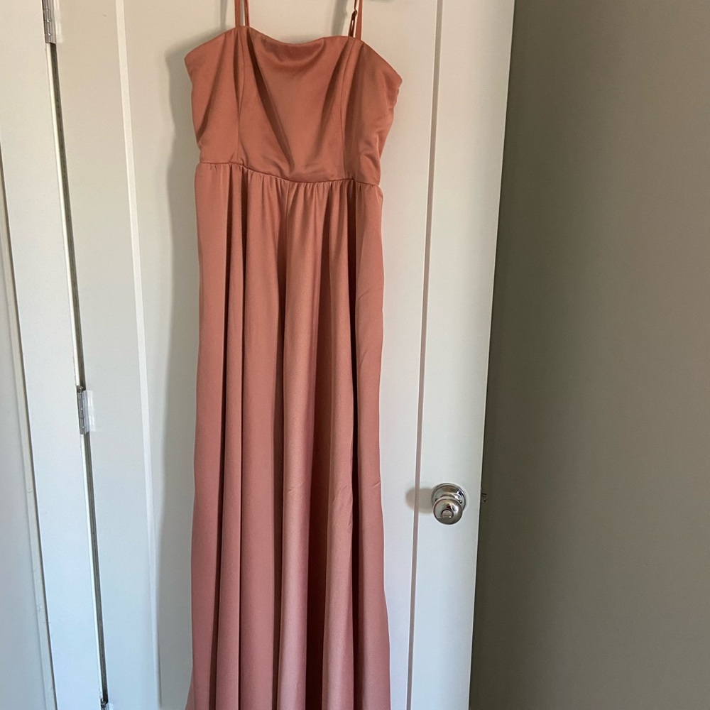BHLDN Anthro Pink Maxi Dress